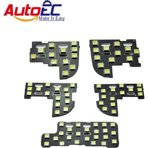 AutoEC 5pcs/set Perfect Fit For Honda Odyssey interior led car light kits Reading Trunk Light Panel Special Car LED