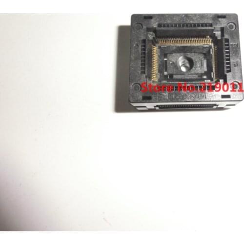 Free shipping QFP100 IC Test Burn-In Socket Adapter OTQ-100-0.65-23 OTQ-100-0.65