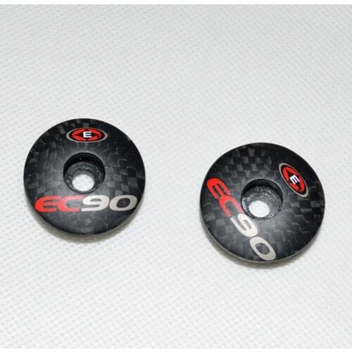 Ec90 carbon fiber bicycle parts headset top cap mtb bike washer or stem cap carbon road cycling fork cover 6g