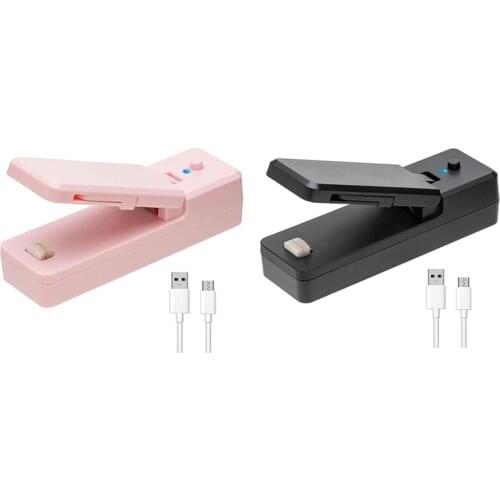 EAS-Mini Bag Sealer-2In1 Portable Rechargeable Handheld Vacuum Heat Sealers &Cutter for Plastic Bag Storage Food