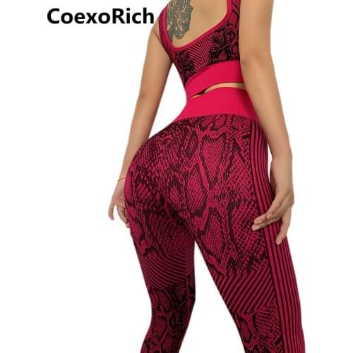 Gym Yoga Set Tracksuit Women Sportswear Sports Bra Suit Workout Clothes Fitness Crop Top High Waist Leggings Sleeveless