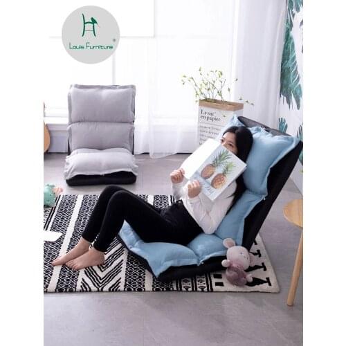 Louis fashion Bean Bag Sofas Tatami balcony bedroom Japanese folding small sofa small household net red single reclining