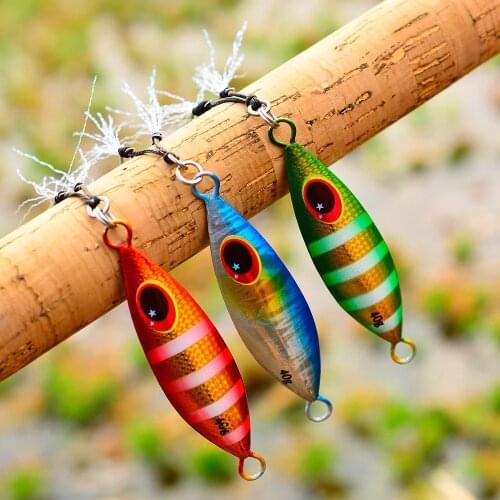 Metal Jig Fishing Lure Weight 10g60g Trolling Hard Bait Bass Fishing Bait Tackle Trout Jigging Spoon Wobble Lure Saltwater Lures