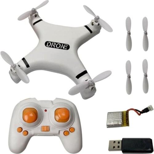 Mini Four-axis Remote Control Aircraft 2.4G LED Light Pocket Drone Kids Aircraft Family Interactive Toy Boy Birthday Present