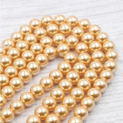 Wholesale 4/6/8/10mm Round Ball Loose Glass Pearl Spacer Beads Faux Pearls Accessories Beads DIY Jewelry Making Gift Findings B7