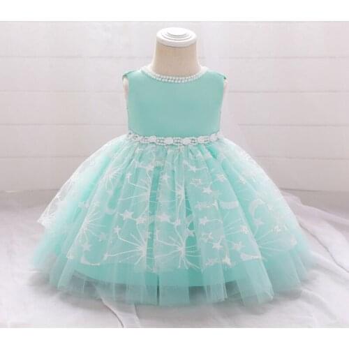 Newborn 1st Birthday Dress For Baby Girl Clothing Beads Princess Dresses Baptism Dress Kids Vestido 1-6 Years Christmas Gifts