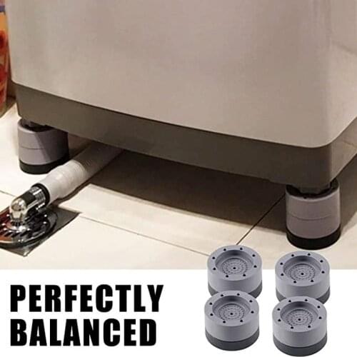 Washing Machine Support Anti Vibration Washer Feet Pad Universal Washing Machine Anti-Skid Roller Kit Lifting Foot Base