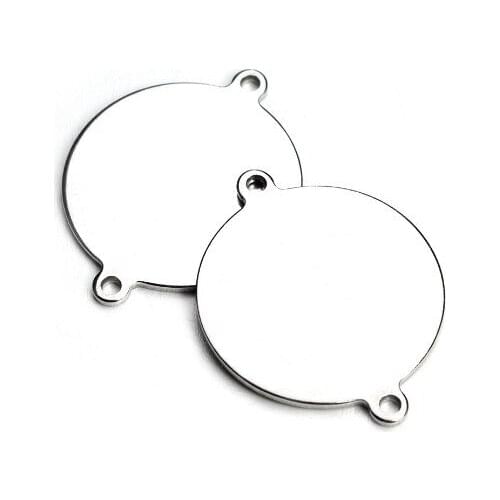 10pcs/lot 19.5mm Round Connector Metal Alloy Pendant For DIY bracelet Jewelry Making fg4d