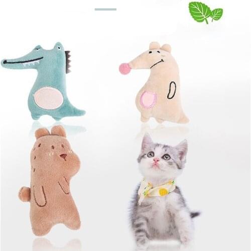 Popular Products 2021 Lifelike Baby Shark Cute Stuffed Cats Toys Pet Products Games Cat Teeth Resistance Plush Rat Kittens Wand