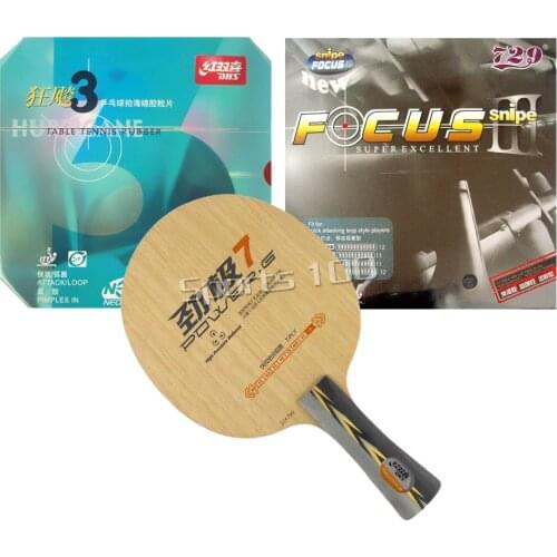 Pro Combo Racket DHS POWER G7 PG7 PG.7 PG 7 with NEO Hurricane3 and 729 Focus III