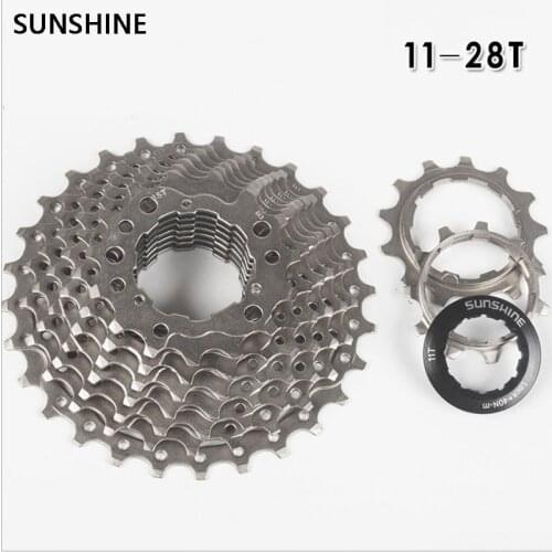 SUNSHINE Road Bike 2*9 Speed Change Box Flywheel Cartridge Tape Sprocket 11 - 28T Bicycle Parts Free shipping
