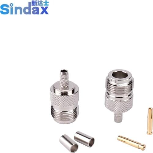 Sindax N female connector N-C-K-3 N Female adapter Crimp Type 50ohm pick RG58 RG142 RG400 10PCS