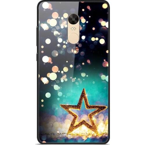 Glass Case For Xiaomi Redmi Note 4X Phone Case Phone Cover Phone Shell Back Bumper Series 1