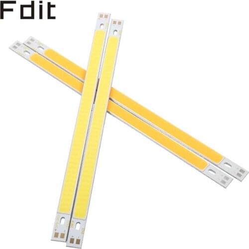 COB LED Strip Lights LED Bead Strip Lamp Bulb White/Warm White 12-14V 1000LM COB LED Light Bar for DIY 200x10MM Work Light