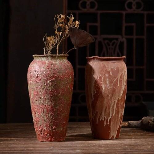 Vintage ceramic vase, living room, room decoration vase, handmade ceramic handicrafts, decoration