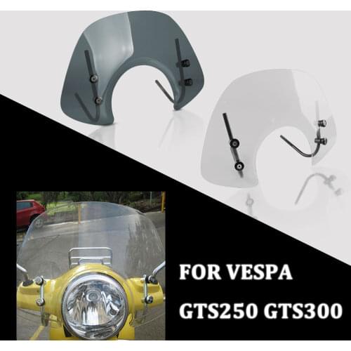 For Piaggio Vespa GTS 250 GTS 300 GTS300 GTS250 Parts Motorcycle Front Windshield Windscreen Cover Bracket Windshield Deflector