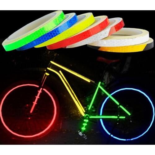 1PC 8 Meter Car Styling Reflective Stripe Tape Motorcycle Bike Body Rim Wheel Stripe Tape Stickers DIY Decorative