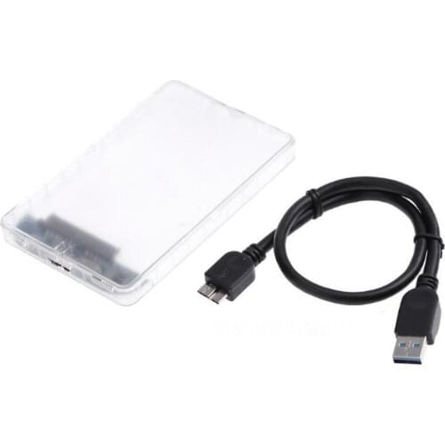 5Gbps 2.5'' Transparent HDD Case SATA 3.0 to USB 3.0 External Hard Disk Drive SSD Enclosure Box Support 2TB UASP Protocol BTZ1