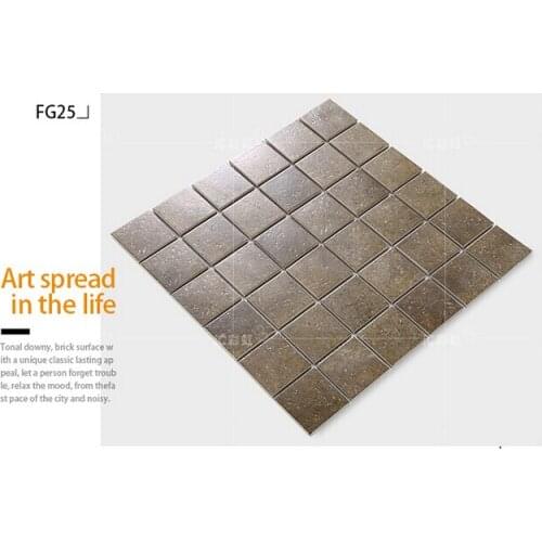 Antique mosaic tile balcony kitchen tv background wall slip-resistant brief shower home decoration bathroom wallpaper