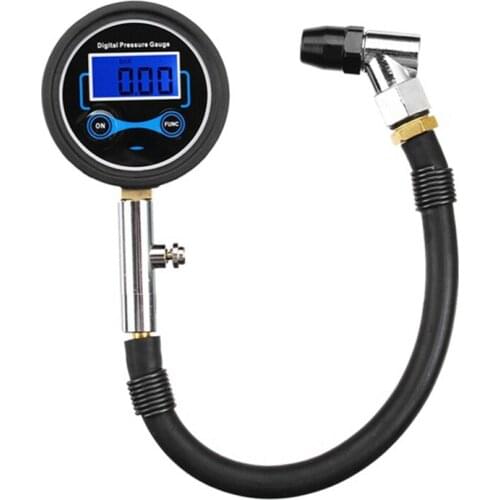 Fashionautomobile Tire Pressure Gauge Vehicle Tester Monitoring System 3-200PSI Used For Automobile Bicycle Motorcycle