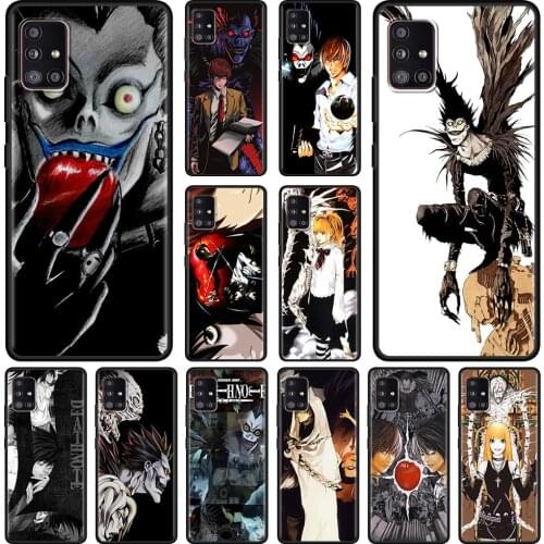 Black Case For Samsung A51 A21s A71 A12 A31 A52 A41 A32 A02 A11 Cover Soft For Galaxy A72 A32 A42 A01 A91 A21 Death Note