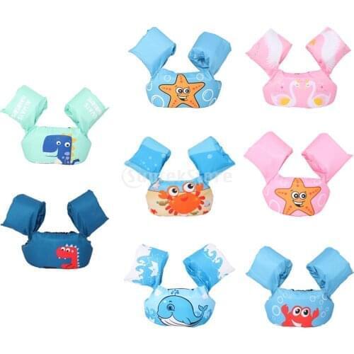 Kids Swim Arm Rings Baby Life Jacket Floating Kids Safety Life Vest Childrens Swim Puddle Jumper Arm Rings Vest Form Age 2-6