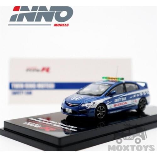INNO 1:64 Honda CIVIC Type-R FD2 Twin Ring Motegi Safety Car 2014 Diecast Model Car