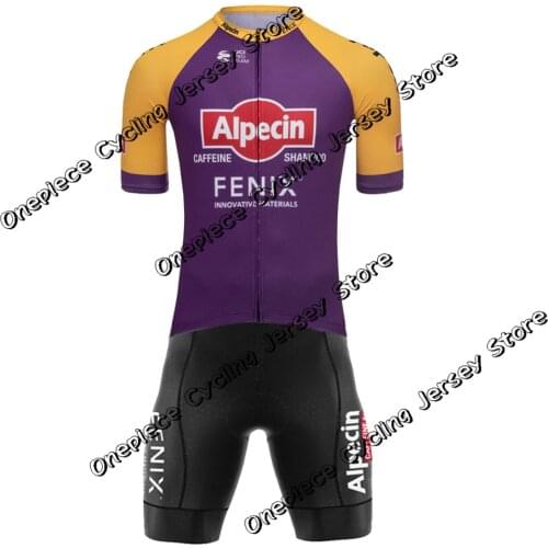 Team Alpecin Fenix 2021 Cycling Skinsuit Race Mens Bodysuit Road Cycling Jerseys Set Clothing Jumpsuit Ropa Maillot