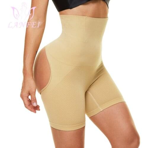 LANFEI Women Hi-Waist Butt Lifter Shaping Push Up Body Strap Thigh Slimmer Bodysuit Slimming Thong Shapewear Butt Lift Underwear