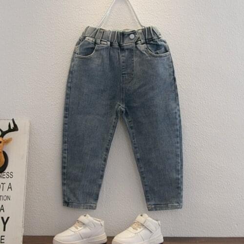COOTELILI Fashion Kids Girls Jeans Clothes Classic Pants Denim Clothing Children Baby Girls Casual Bowboy Long Trousers