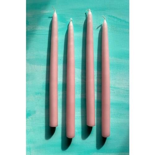 Mysterious Home 4 Pcs Set Pink Candlestick Candle