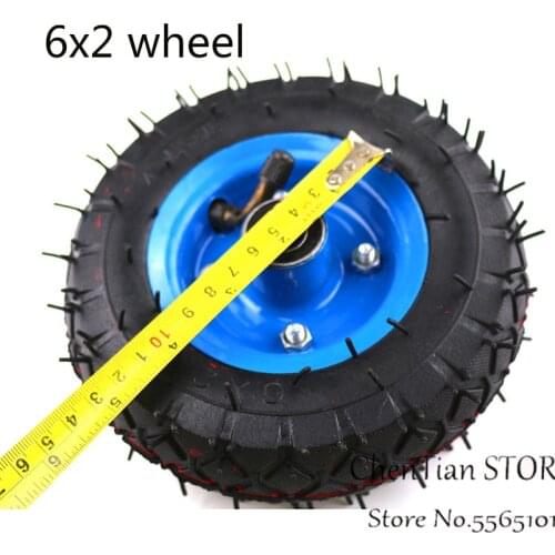Inflatable Tire Wear-Resistant 6in Wheel 150mm Tire Industrial Grade Tool Cart Trolley Tyre Caster 250kg Changeable Inner Tube