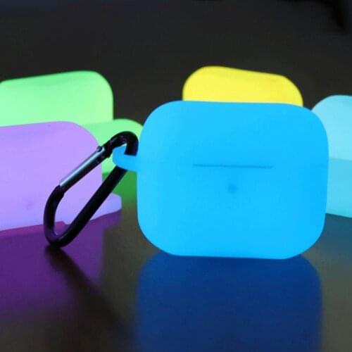 2021 New Wireless Bluetooth Headset Luminous Protective Case Soft Washable Silicone Earphone Protective Cover For AirPods Pro