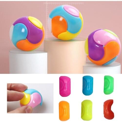 3D Puzzle Ball Rainbow Color Learning Educational Toy Children Educational Learning for Adult Kids Gifts Office Anti Stress Toys