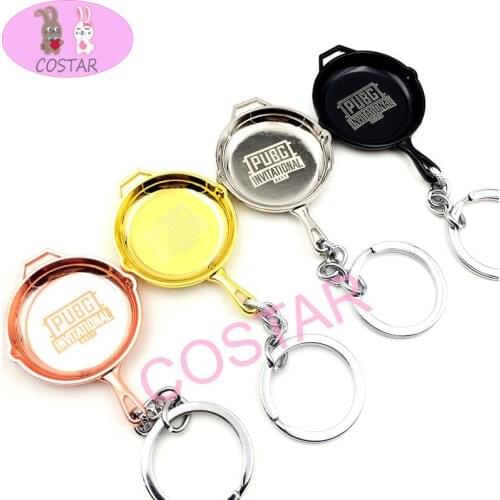 COSTAR Hot Game PUBG Saucepan Zinc Alloy Keychain Fashion Accessories Bag Pendant