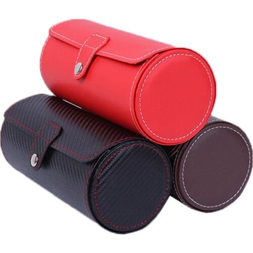 Portable PU Watch Organizer Wristwatch Jewelry Box for Rings Holder Travel