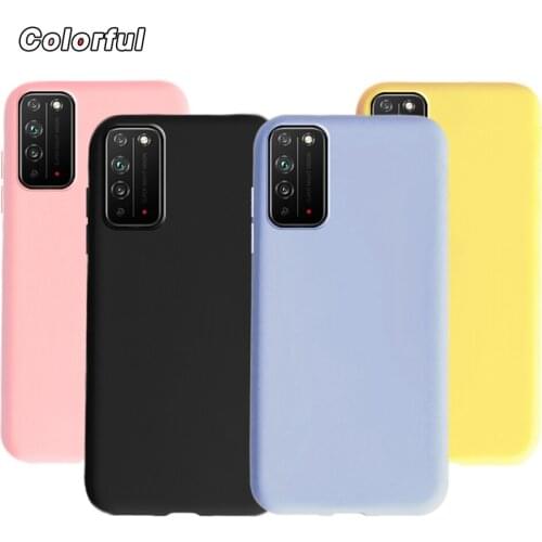 Plain Candy Color Back Cover For Honor X10 5G Case Thin Slim Soft Silicone Phone Case For Huawei Honor X10 x 10 TEL-AN00 Cases