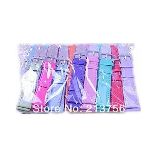 Best price----Wholesale Lots 100pcs 12MM,14MM ,16MM,18MM,20MM genuine leather Watch Band 9 colors available -3161