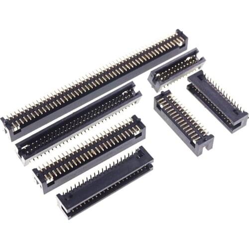 10 pcs 0.050" 1.27 mm PCB Box Header 20 30 40 50 60 80 100 Pin Male Pins SMT Surface Mount PCB with Post Mate PCB Socket Header