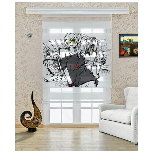 SIRMAK digital printed organic dye roller blinds