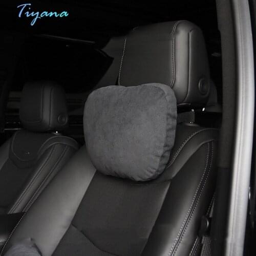 Car Interior Products Are Suitable For S Class Neck Car Seat Pillows Bio Cotton Suede Pillowcases Memory Foam Luxury Decoration