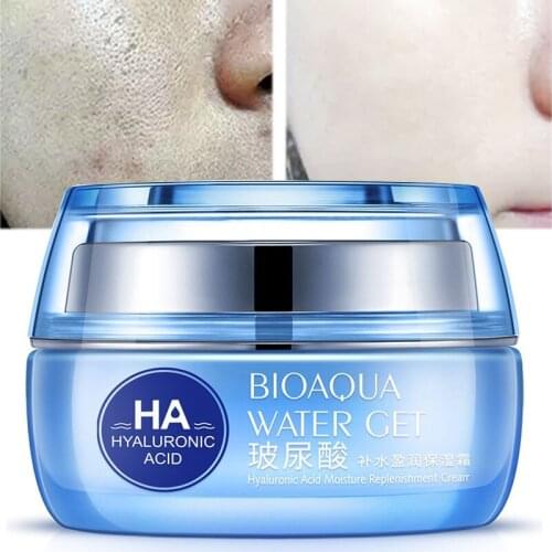 Face Cream Moisturizing Anti-Aging Firming Oil-Control Nourish Deep Hydrating Sodium Hyaluronate Glycerin Unisex Skin Care 50g
