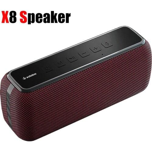 XDOBO X8 60W Portable Bluetooth Speakers Bass with Subwoofer Wireless IPX5 Waterproof TWS 15h Playing Time Voice Assistant Extra