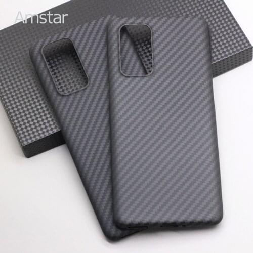 Amstar Real Carbon Fiber Phone Case Hard Cover for OnePlus 9 Pro Ultra-thin Anti-fall Business Aramid Fiber Case for OnePlus 9R