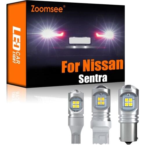 Zoomsee 2Pcs White Reverse LED For Nissan Sentra 2020+ Canbus Exterior Backup Error Free Rear Tail Bulb Light Vehicle Lamp Kit