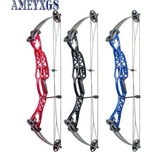 1pc 40-60lbs Archery Compound Bow Lightweight High-Strength Alloy IBO Speed 300fps Let Off 70% for Shooting Hunting Accessories