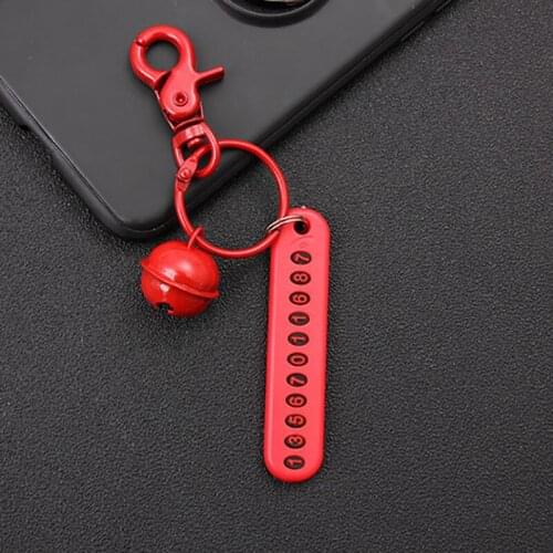 1 PC Anti-Lost Car Keychain Phone Number Card Keyring for Land Rover Range Rover/Evoque/Freelander/Discovery