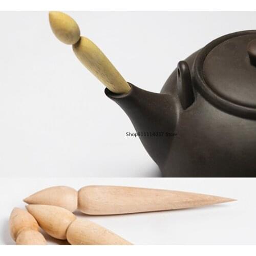 1PCS Spout Modifier Pottery Art Tools Teapot Wooden Pot Crafts Modeling DIY Ceramic Clay Polymer Scraping Modelling Repair Tool