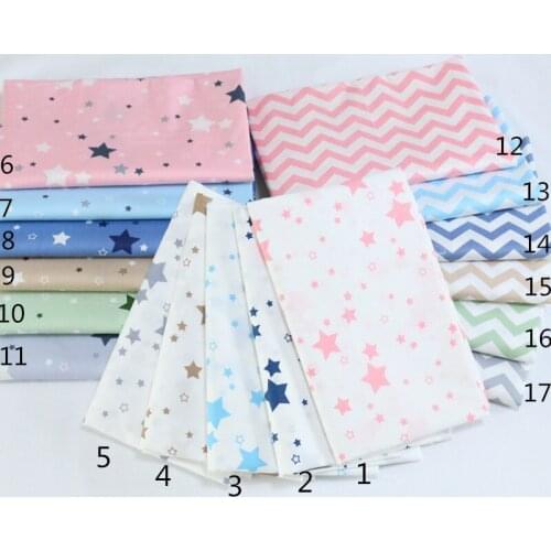 160CM*50CM star wave cotton fabric sewing baby cloth infant linens bedding quilting tecidos patchwork sewing tissue