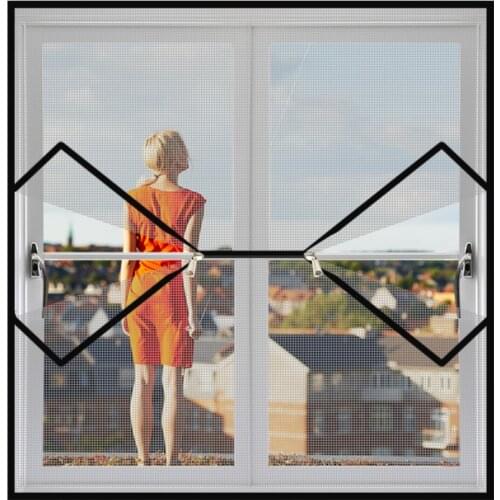 190-200-210 Large Size Balcony Door Screen Customize Window Screening Mosquito Nets With Zipper Curtain Mosquito Screens